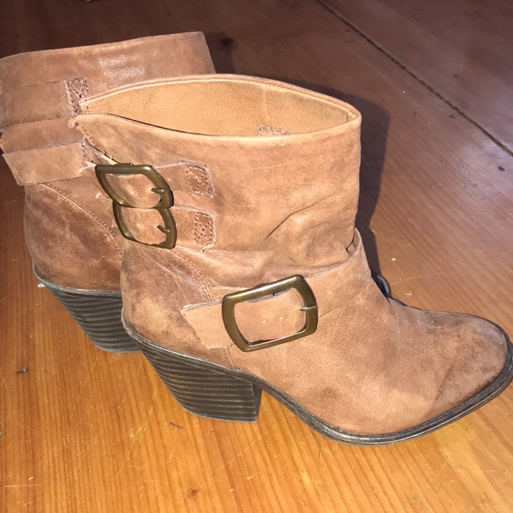 Lucky Brand Tommie buckle booties
